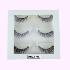 Rebeca clear band strip lashes -Fox eyes effect